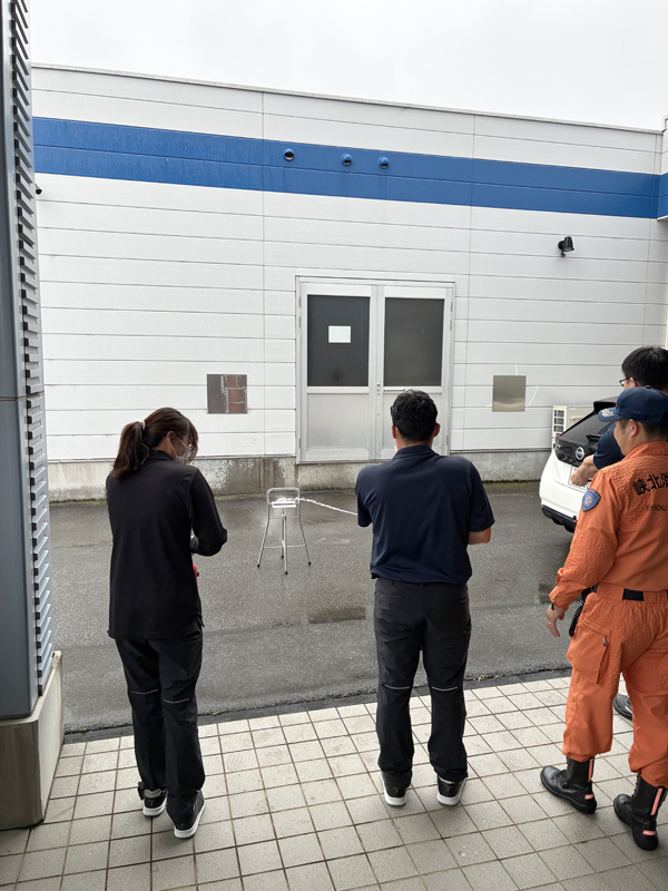 避難訓練の様子
